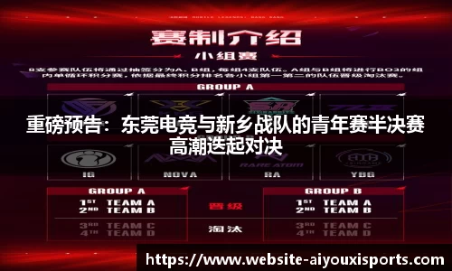 重磅预告：东莞电竞与新乡战队的青年赛半决赛高潮迭起对决